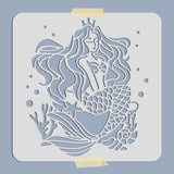 Mermaid Pattern Drawing Painting Stencils