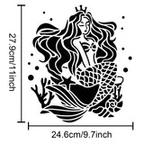 Mermaid Pattern Drawing Painting Stencils