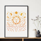 Sun Pattern Drawing Painting Stencils