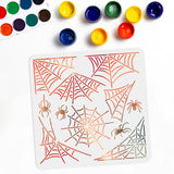 Spider Web Pattern Drawing Painting Stencils