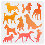 Dog Pattern Drawing Painting Stencils