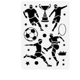 Football Pattern Drawing Painting Stencils