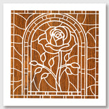 Rose Pattern Drawing Painting Stencils