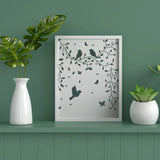 Plants Pattern Drawing Painting Stencils