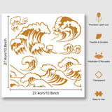 Wave Pattern Drawing Painting Stencils