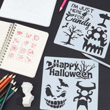 Halloween Pattern Drawing Painting Stencils