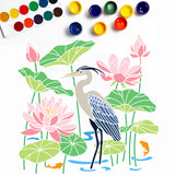 Bird & Fish Drawing Painting Stencils