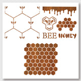 Hive Pattern Drawing Painting Stencils