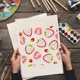 Strawberry Pattern Drawing Painting Stencils