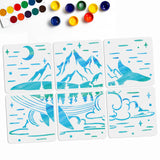 Whale Pattern Drawing Painting Stencils
