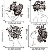 Women Pattern Drawing Painting Stencils