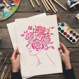 Women Pattern Drawing Painting Stencils