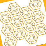Hexagon Pattern Drawing Painting Stencils