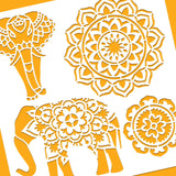 Elephant Pattern Drawing Painting Stencils