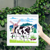 Cattle Pattern Drawing Painting Stencils