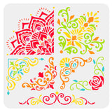 Floral Pattern Drawing Painting Stencils