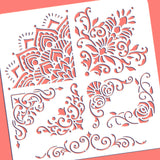 Floral Pattern Drawing Painting Stencils