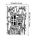 Bamboo Pattern Drawing Painting Stencils