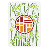 Bamboo Pattern Drawing Painting Stencils