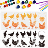 Chick Pattern Drawing Painting Stencils