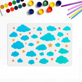 Cloud Pattern Drawing Painting Stencils