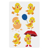 Duck Pattern Drawing Painting Stencils