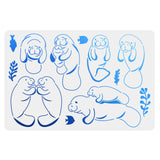 Sea Lion Pattern Drawing Painting Stencils