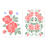 Rose Flower Drawing Painting Stencils