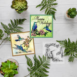 Hummingbird PVC Stamp, 4Pcs/Set