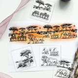 Animals PVC Stamp, 4Pcs/Set