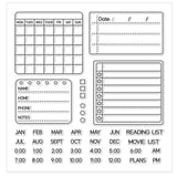 Plan Them PVC Plastic Stamps, for DIY Scrapbooking, Photo Album Decorative, Cards Making, Stamp Sheets, Film Frame, Number, 150x150mm