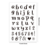 Letter Clear Stamps