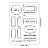 Custom Summer Theme PVC Plastic Clear Stamps, for DIY Scrapbooking, Photo Album Decorative, Cards Making, Mixed Shapes, 160x110mm