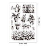 Custom Summer Theme PVC Plastic Clear Stamps, for DIY Scrapbooking, Photo Album Decorative, Cards Making, Mixed Shapes, 160x110mm