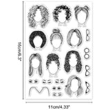 Custom Summer Theme PVC Plastic Clear Stamps, for DIY Scrapbooking, Photo Album Decorative, Cards Making, Hair, 160x110mm