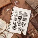 Custom Summer Theme PVC Plastic Clear Stamps, for DIY Scrapbooking, Photo Album Decorative, Cards Making, Stamp, 160x110mm