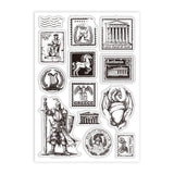 Custom Summer Theme PVC Plastic Clear Stamps, for DIY Scrapbooking, Photo Album Decorative, Cards Making, Stamp, 160x110mm