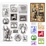 Custom Summer Theme PVC Plastic Clear Stamps, for DIY Scrapbooking, Photo Album Decorative, Cards Making, Stamp, 160x110mm