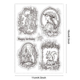 Custom Summer Theme PVC Plastic Clear Stamps, for DIY Scrapbooking, Photo Album Decorative, Cards Making, Mixed Shapes, 160x110mm