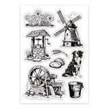 Custom Summer Theme PVC Plastic Clear Stamps, for DIY Scrapbooking, Photo Album Decorative, Cards Making, Mixed Shapes, 160x110mm