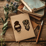 Custom Summer Theme PVC Plastic Clear Stamps, for DIY Scrapbooking, Photo Album Decorative, Cards Making, Skull, 160x110mm