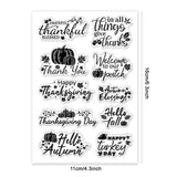 PVC Plastic Clear Stamps, for DIY Scrapbooking, Photo Album Decorative, Cards Making, Word, 160x110mm