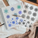 PVC Plastic Clear Stamps, for DIY Scrapbooking, Photo Album Decorative, Cards Making, Snowflake, 160x110mm