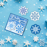 PVC Plastic Clear Stamps, for DIY Scrapbooking, Photo Album Decorative, Cards Making, Snowflake, 160x110mm