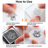 Custom Summer Theme PVC Plastic Clear Stamps, for DIY Scrapbooking, Photo Album Decorative, Cards Making, Deer, 160x110mm