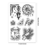 PVC Plastic Clear Stamps, for DIY Scrapbooking, Photo Album Decorative, Cards Making, Mixed Shapes, 160x110mm