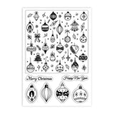 Custom Summer Theme PVC Plastic Clear Stamps, for DIY Scrapbooking, Photo Album Decorative, Cards Making, Christmas Bell, 160x110mm