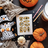 Halloween PVC Plastic Clear Stamps, for DIY Scrapbooking, Photo Album Decorative, Cards Making, Mixed Shapes, 160x110mm