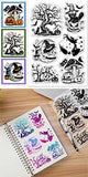 Halloween PVC Plastic Clear Stamps, for DIY Scrapbooking, Photo Album Decorative, Cards Making, Pumpkin, 160x110mm