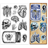 PVC Plastic Clear Stamps, for DIY Scrapbooking, Photo Album Decorative, Cards Making, Mixed Shapes, 160x110mm